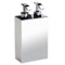 Soap Dispenser, Squared Chrome, Gold, or Satin Nickel, Two Pump(s)